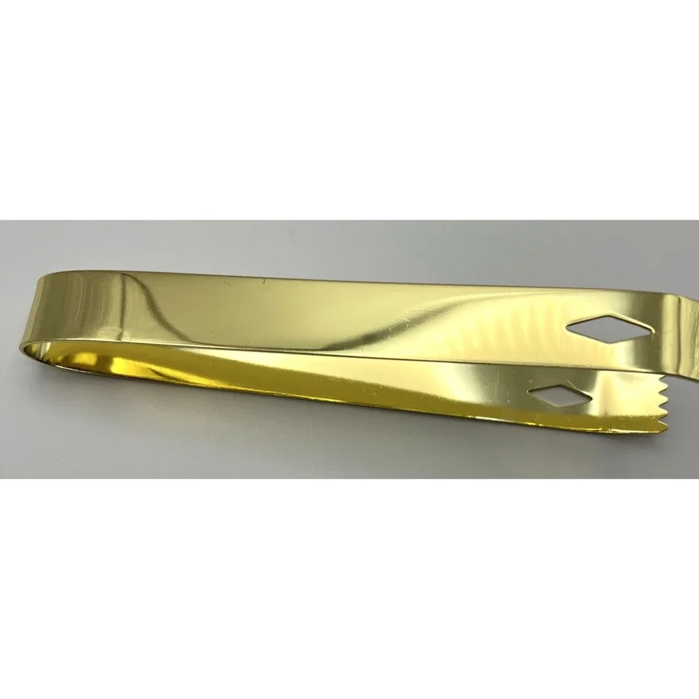 Cocktail Tong Thickened Rhombus Stainless Steel Food Ice Sugar Cube Tong